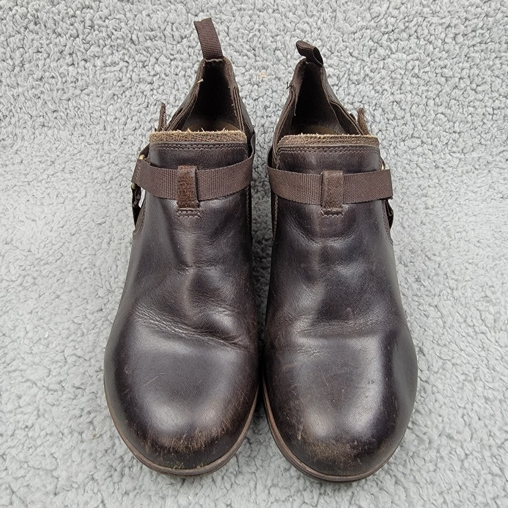 MERRELL Women's Evera Rush Slip on Clogs size 7.5 leather dark brown‎ expresso - Picture 2 of 14